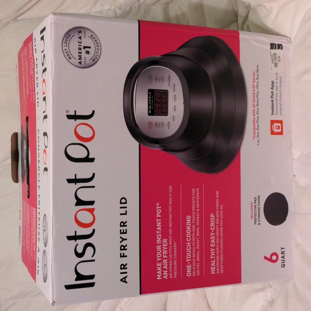 Air fryer attachment to instant pot